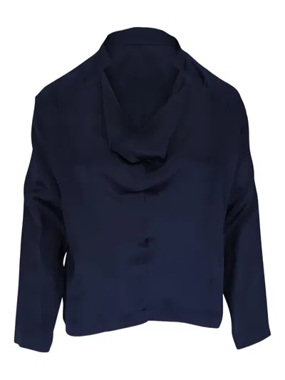 Zero + Maria Cornejo Evi Blouse In Blue