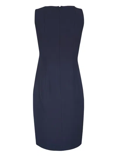 Akris Sleeveless Midi Dress In Blue