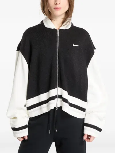 Nike 95 Zip-up Cardigan In Black