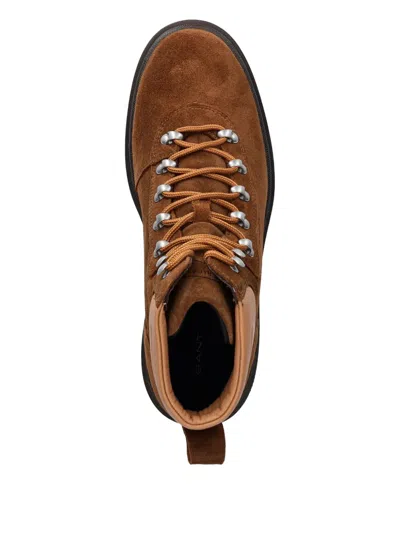 Gant Lace-up Panelled Ankle Boots In Multi