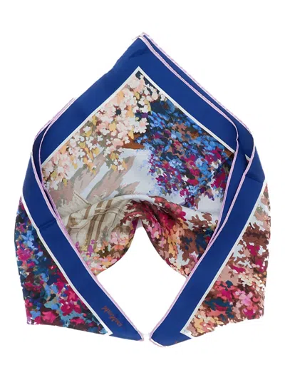 Max Mara Printed Silk Square Scarf In Multi