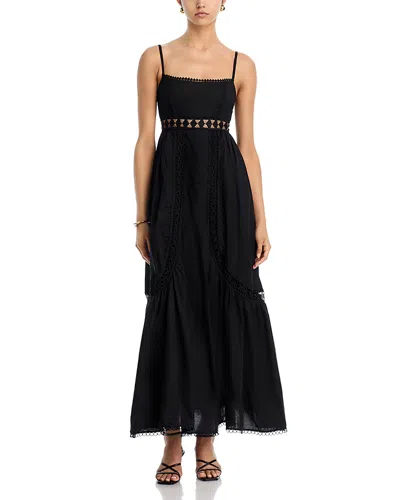Peixoto Charlotte Swim Cover Up Maxi Dress In Black