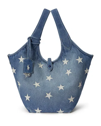 Polo Ralph Lauren Embroidered-star Tote Bag