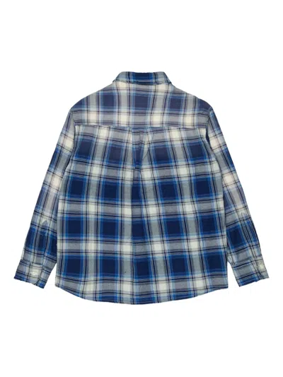 Dsquared2 Check-pattern Pocket Shirt In Blue