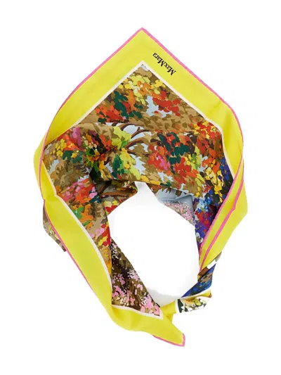 Max Mara Printed Scarf In Yellow