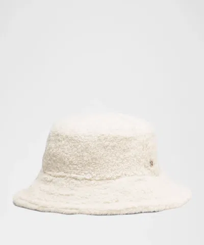 Lululemon Boucle Fleece Reversible Bucket Hat In Brown