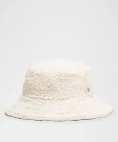 Lululemon Boucle Fleece Reversible Bucket Hat In Black