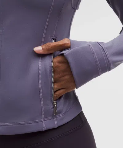 Lululemon Womens Grape Mist Define Nulu High-neck Stretch-woven Jacket In Purple