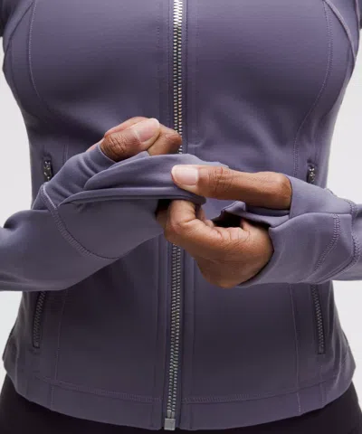 Lululemon Womens Grape Mist Define Nulu High-neck Stretch-woven Jacket In Purple