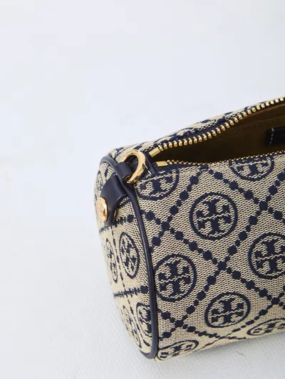 Tory Burch Monogrammed Cylinder Crossbody Bag In Multi