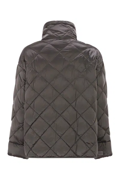Max Mara The Cube Mtcpisoft - Padded Jacket In Water-repellent Canvas In Black