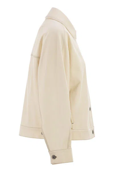 Max Mara Maxmara Mxpnettare Denim Effect Jersey Jacket In Multi