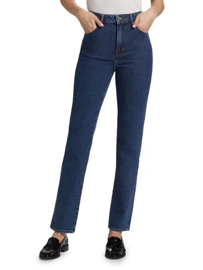 Frame Women's The Ruler Straight-leg Jeans In Blue