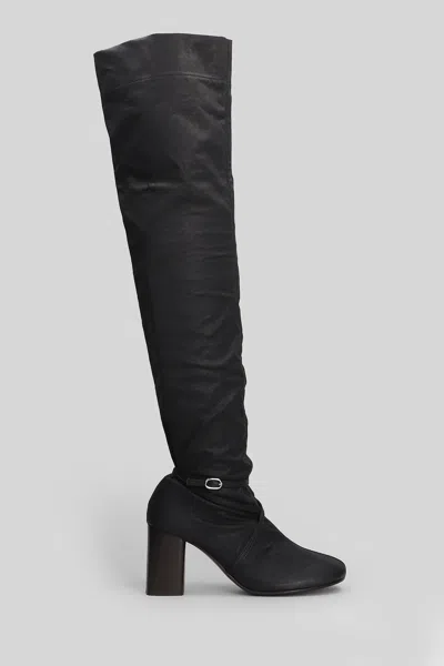 Lemaire 80 Anatomic Over-the-knee Leather Boots In Multi