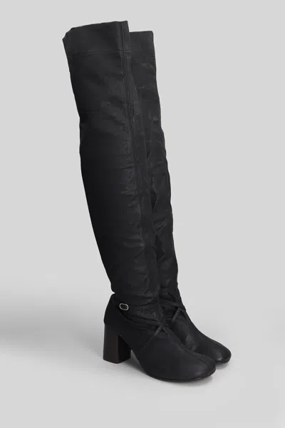 Lemaire 80 Anatomic Over-the-knee Leather Boots In Multi