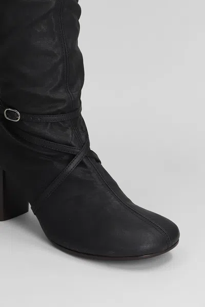 Lemaire 80 Anatomic Over-the-knee Leather Boots In Multi