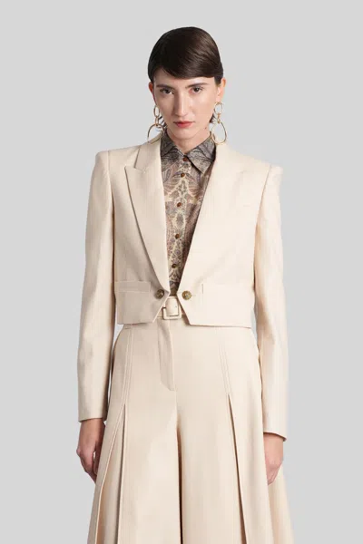 Zimmermann Blazer In Straight Cut In Neutral