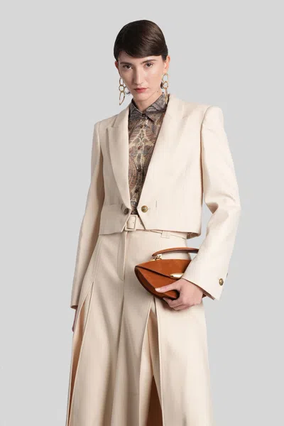 Zimmermann Blazer In Straight Cut In Neutral