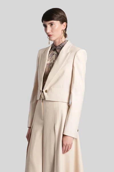 Zimmermann Blazer In Straight Cut In Neutral