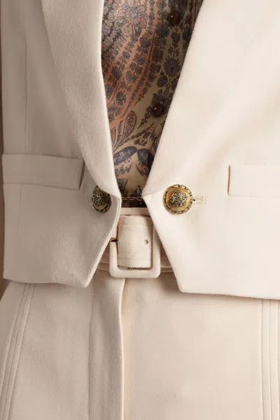 Zimmermann Blazer In Straight Cut In Neutral