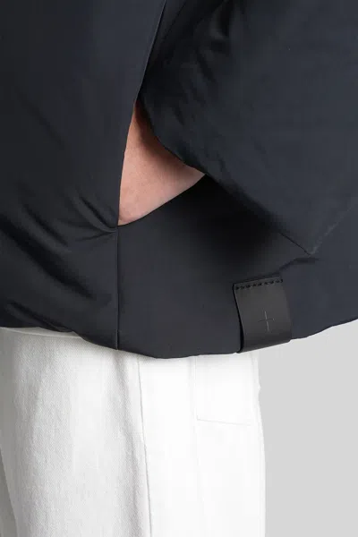 Jil Sander Fixed-hood Drawstring Puffer Jacket In Black