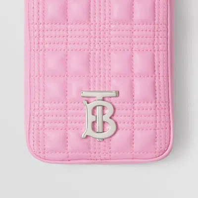 Burberry Lola Quilted Pouch Bag In Pink