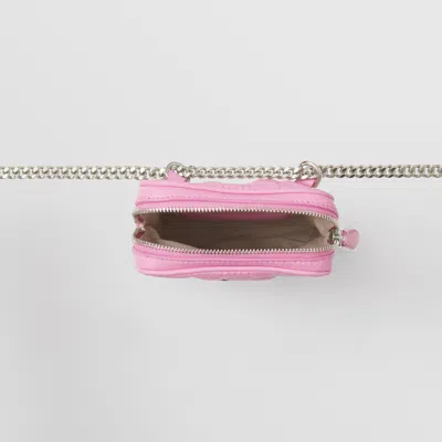 Burberry Lola Quilted Pouch Bag In Pink