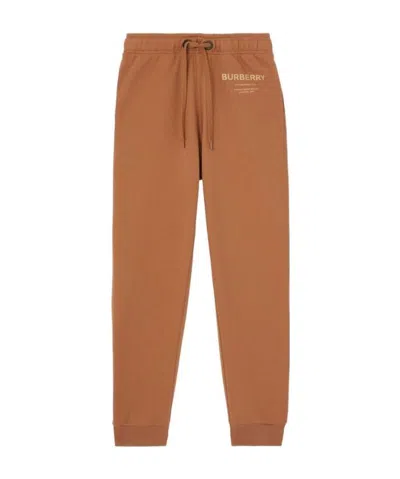 Burberry Horseferry Print Jogging Pants In Brown