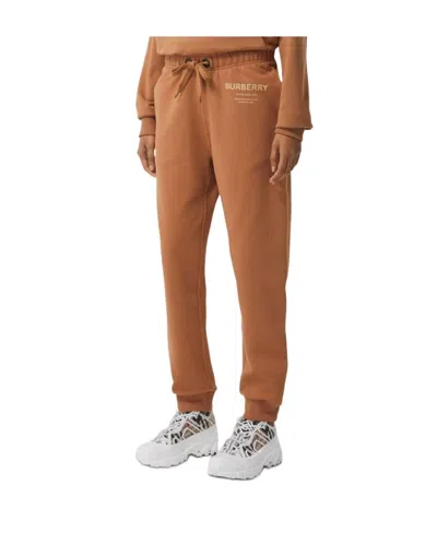 Burberry Horseferry Print Jogging Pants In Brown