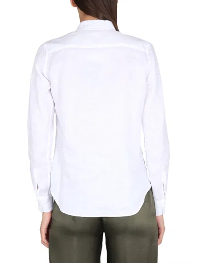 Aspesi Pointed-collared Buttoned Shirt In Multi