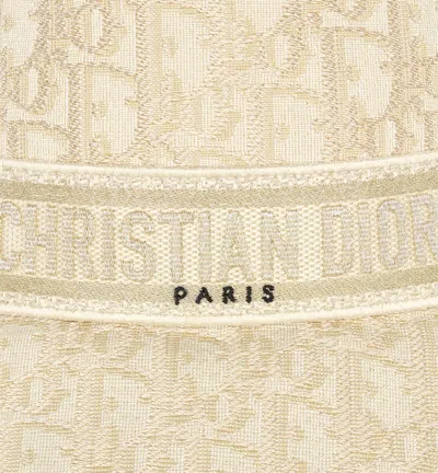 Dior Oblique D-bobby Small-brim Bucket Hat In Neutral