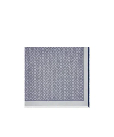 Gucci Halstuch Aus Seide Und Wolle Mit Gg Motiv In Multi