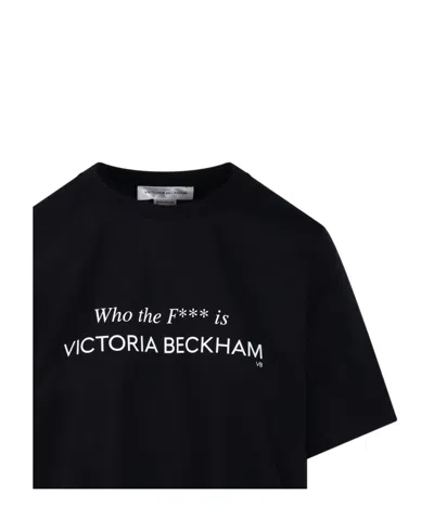 Victoria Beckham Cotton T-shirt In Black