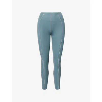 The North Face Womens  X Skims Refina Stretch-woven Leggings In Green