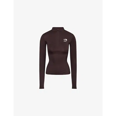 The North Face Womens  Long-sleeves Stretch-woven Top In Red