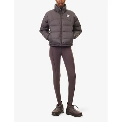 The North Face Womens  2000 Nuptse High-neck Shell-down Jacket In Brown