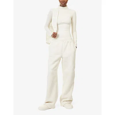 The North Face Womens  Long-sleeves Stretch-woven Top In White