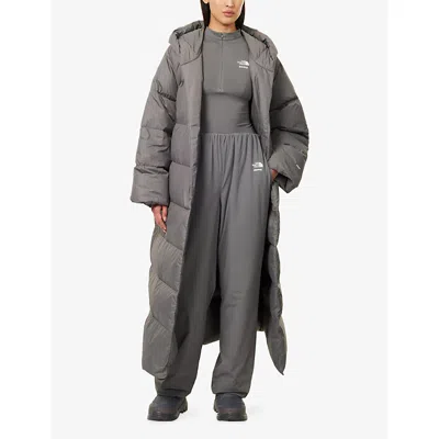 The North Face Womens  X Skims Nuptse Maxi Down Parka Jacket In Gray