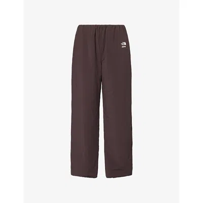 The North Face Womens  Padded Stretch-woven Jogging Bottoms In Brown