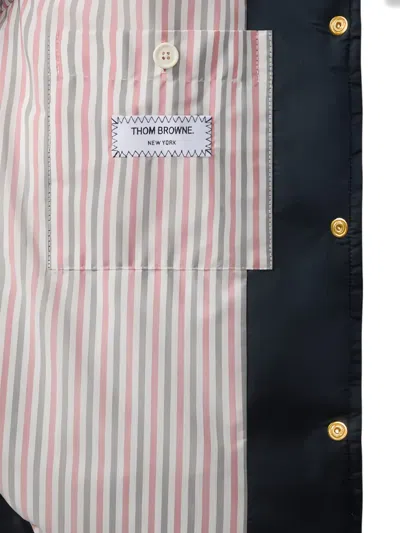 Thom Browne Down Hooded Jacket In Multi