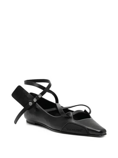 Off-white Strap-detail Pointed Sandals In Multi