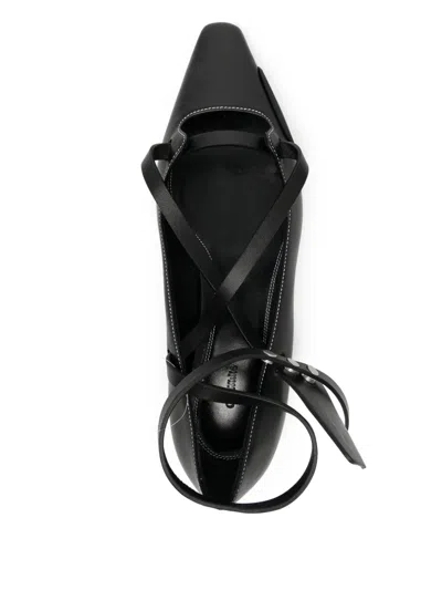 Off-white Strap-detail Pointed Sandals In Multi