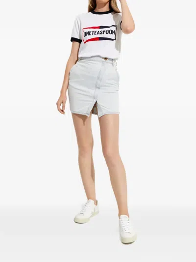 One Teaspoon Society Mini Skirt In Multi