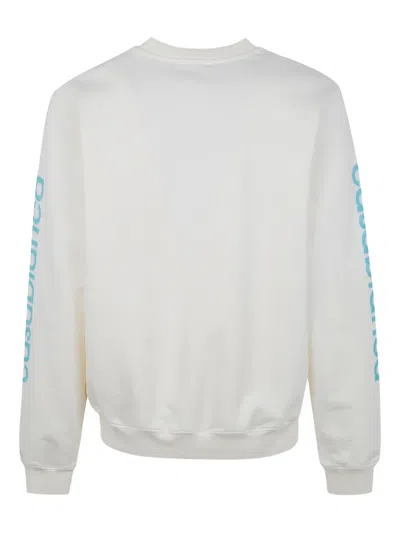 Casablanca Graphic-print Crew-neck Sweatshirt In Neutral