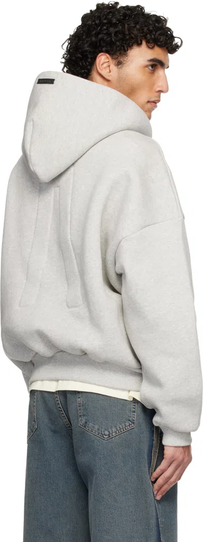 Fear Of God Gray Athletics Half Zip Hoodie In Green