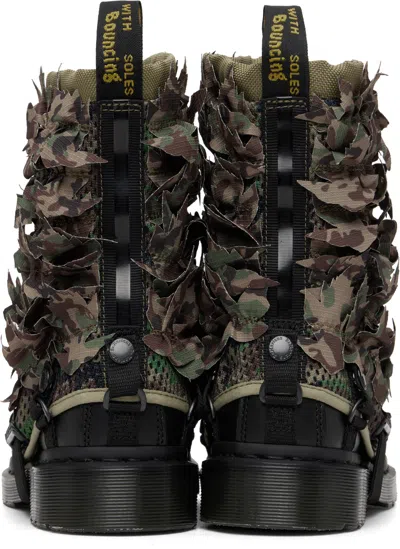 Dr. Martens Khaki Babylon Edition 1460 Pascal Gaitor Boots In Black