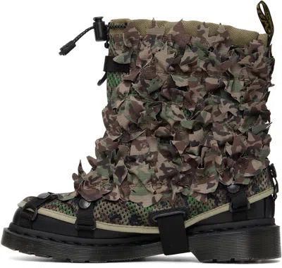 Dr. Martens Khaki Babylon Edition 1460 Pascal Gaitor Boots In Black