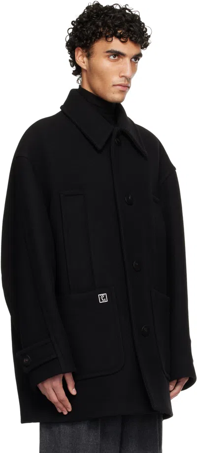 Wooyoungmi Single-breasted Coat In Black