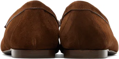 R13 Brown Pointed Toe Loafers In Brown