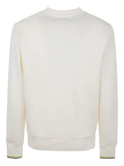 Fred Perry Laurel Wreath Sweater In Neutral